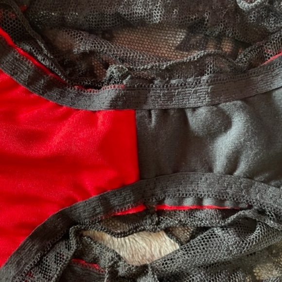 COPY - Petite Christmas Satin and lace panties. - Picture 8 of 10